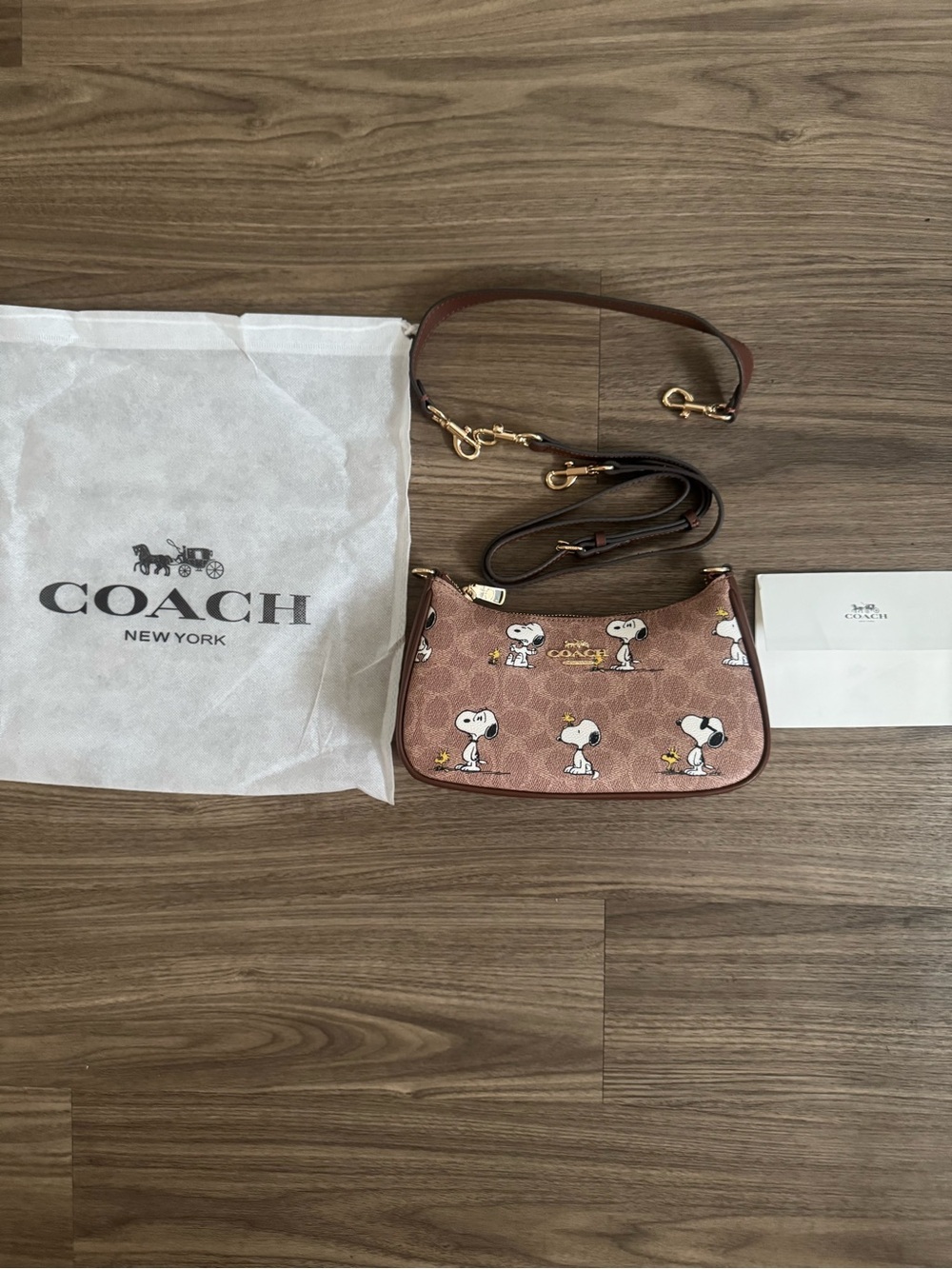 Peanuts x Coach Brown Snoopy Signature